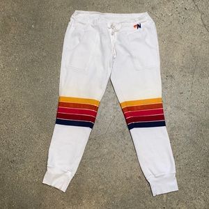 AVIATOR NATION Rainbow stripe women’s sweats